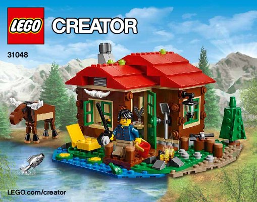 Istruzioni per la Costruzione - LEGO - Creator - 31048 - Baita sul lago: Page 1