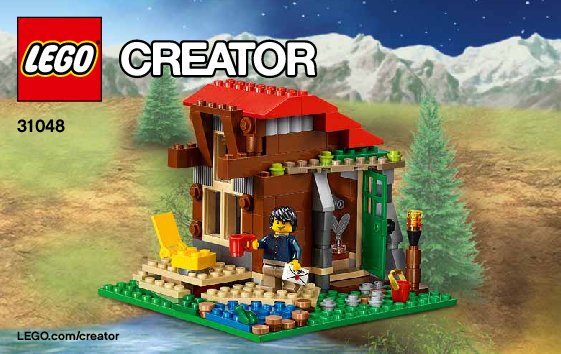 Istruzioni per la Costruzione - LEGO - Creator - 31048 - Baita sul lago: Page 1