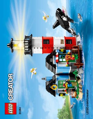 Istruzioni per la Costruzione - LEGO - Creator - 31051 - Punta del faro: Page 1