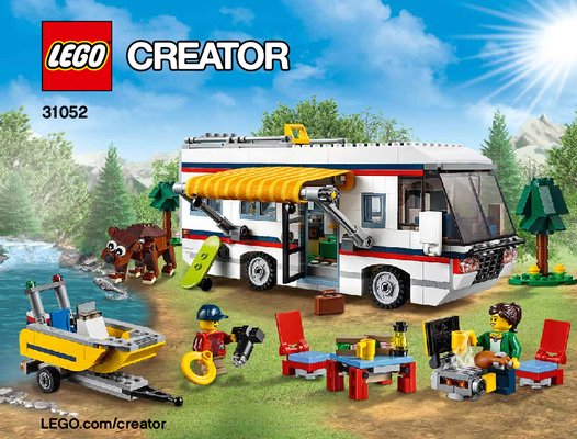 Istruzioni per la Costruzione - LEGO - Creator - 31052 - Vacanza sul camper: Page 1