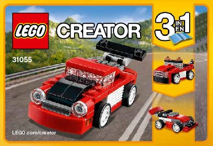 Istruzioni per la Costruzione - LEGO - Creator - 31055 - Bolide rosso: Page 1