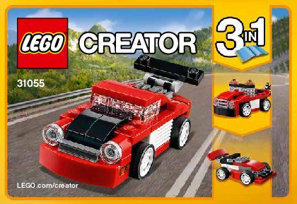 Istruzioni per la Costruzione - LEGO - Creator - 31055 - Bolide rosso: Page 1