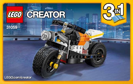 Istruzioni per la Costruzione - LEGO - Creator - 31059 - Super moto: Page 1