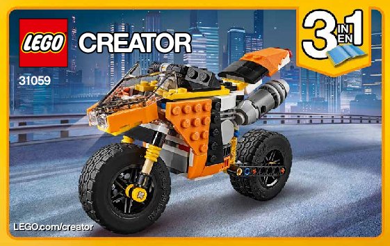 Istruzioni per la Costruzione - LEGO - Creator - 31059 - Super moto: Page 1