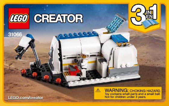 Istruzioni per la Costruzione - LEGO - Creator - 31066 - Esploratore spaziale: Page 1