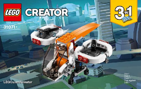 Istruzioni per la Costruzione - LEGO - 31071 - Drone Explorer: Page 1