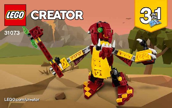 Istruzioni per la Costruzione - LEGO - 31073 - Mythical Creatures: Page 1