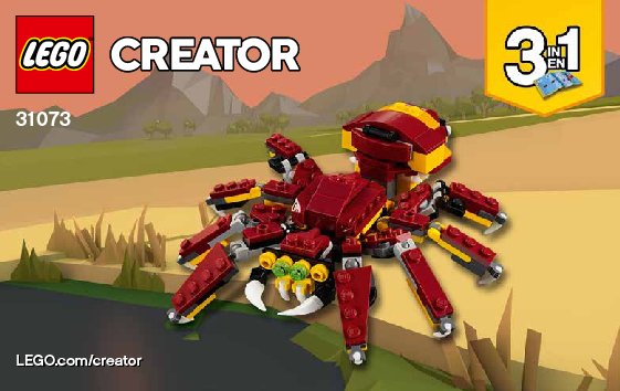 Istruzioni per la Costruzione - LEGO - 31073 - Mythical Creatures: Page 1