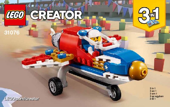 Istruzioni per la Costruzione - LEGO - 31076 - Daredevil Stunt Plane: Page 1