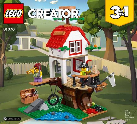 Istruzioni per la Costruzione - LEGO - 31078 - Treehouse Treasures: Page 1