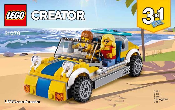 Istruzioni per la Costruzione - LEGO - 31079 - Sunshine Surfer Van: Page 1