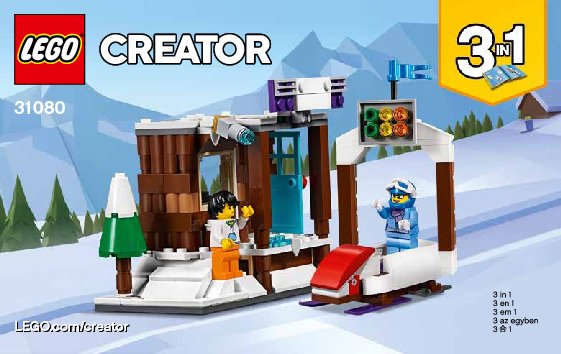 Istruzioni per la Costruzione - LEGO - 31080 - Modular Winter Vacation: Page 1