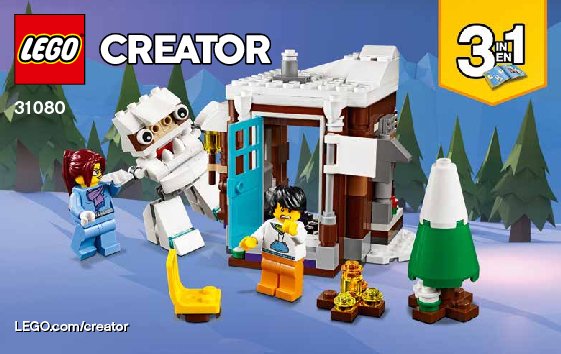 Istruzioni per la Costruzione - LEGO - 31080 - Modular Winter Vacation: Page 1