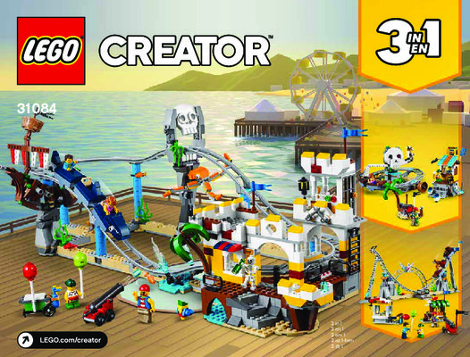 Istruzioni per la Costruzione - LEGO - 31084 - Pirate Roller Coaster: Page 1