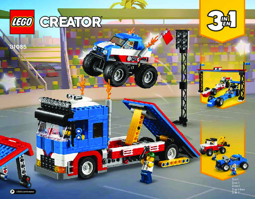 Istruzioni per la Costruzione - LEGO - 31085 - Mobile Stunt Show: Page 1