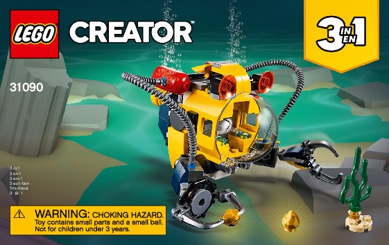 Istruzioni per la Costruzione - LEGO - 31090 - Underwater Robot: Page 1