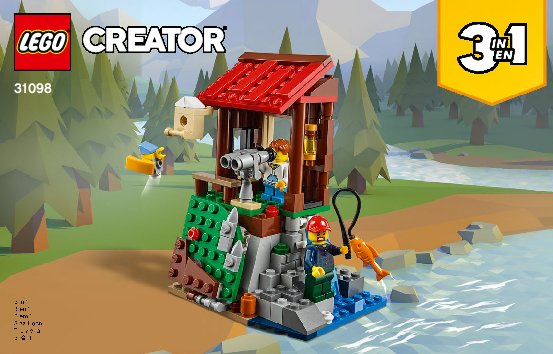 Istruzioni per la Costruzione - LEGO - 31098 - Outback Cabin: Page 1