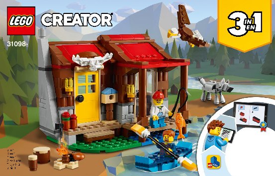 Istruzioni per la Costruzione - LEGO - 31098 - Outback Cabin: Page 1