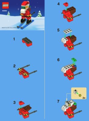 Istruzioni per la Costruzione - LEGO - 40000 - LEGO Cool Santa Set: Page 1