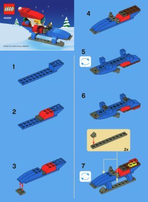 Istruzioni per la Costruzione - LEGO - 40000 - LEGO Cool Santa Set: Page 1