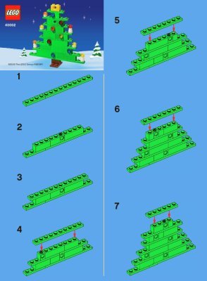 Istruzioni per la Costruzione - LEGO - 40002 - LEGO X-mas Tree: Page 1