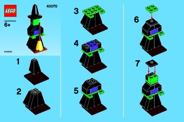 Istruzioni per la Costruzione - LEGO - 40070 - Monthly Minibuild Oct 2013: Page 1