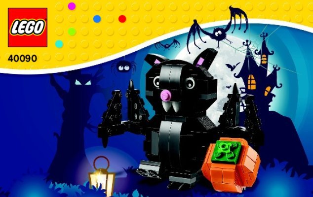 Istruzioni per la Costruzione - LEGO - 40090 - Halloween Bat: Page 1