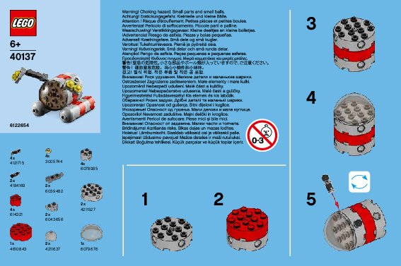 Istruzioni per la Costruzione - LEGO - 40137 - Monthly Mini Build December – Submarine: Page 1