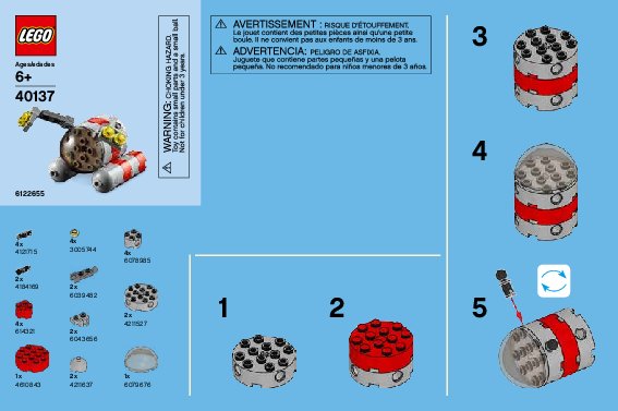 Istruzioni per la Costruzione - LEGO - 40137 - Monthly Mini Build December – Submarine: Page 1