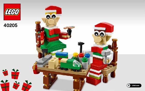 Istruzioni per la Costruzione - LEGO - 40205 - Piccoli aiutanti elfi LEGO®: Page 1