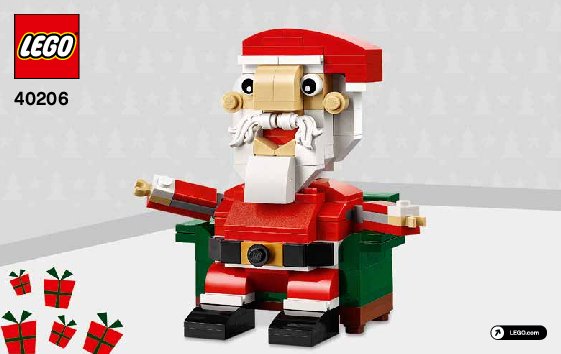 Istruzioni per la Costruzione - LEGO - 40206 - LEGO Santa: Page 1