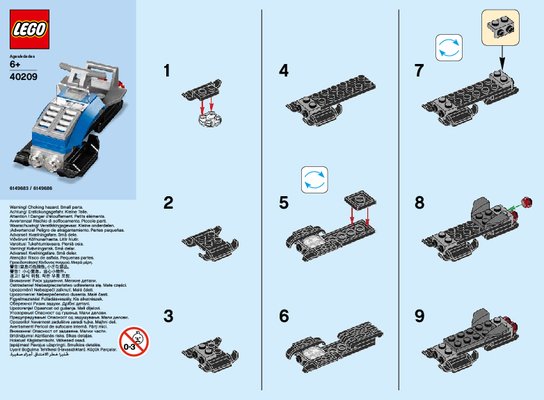 Istruzioni per la Costruzione - LEGO - 40209 - MMB Feb 2016 Snow Scooter: Page 1