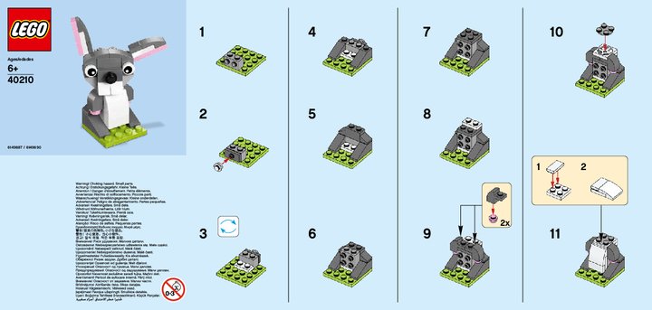 Istruzioni per la Costruzione - LEGO - 40210 - MMB Mar 2016 Bunny: Page 1