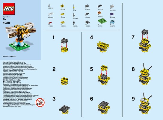 Istruzioni per la Costruzione - LEGO - 40211 - MMB Apr 2016 Bee: Page 1