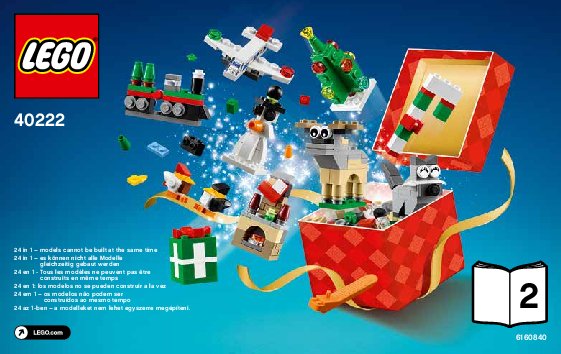 Istruzioni per la Costruzione - LEGO - 40222 - Grande costruzione di Natale LEGO®: Page 1