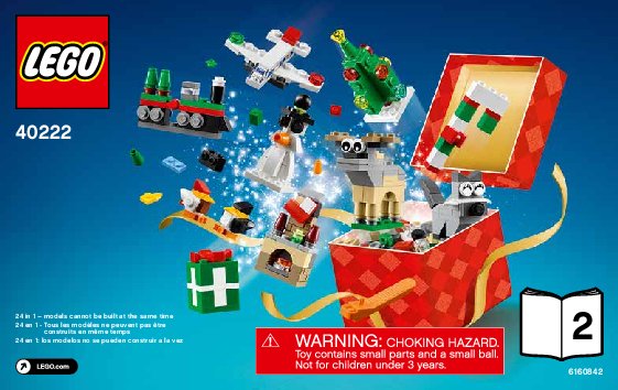 Istruzioni per la Costruzione - LEGO - 40222 - Grande costruzione di Natale LEGO®: Page 1