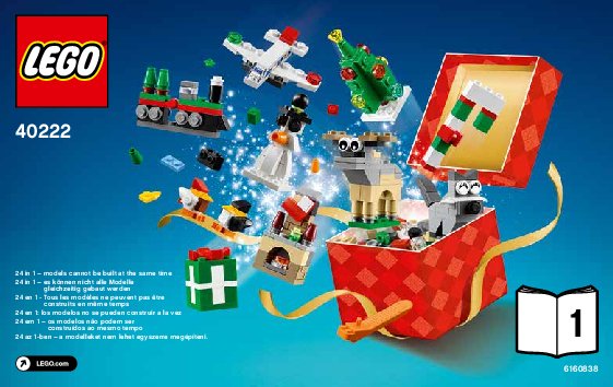 Istruzioni per la Costruzione - LEGO - 40222 - Grande costruzione di Natale LEGO®: Page 1