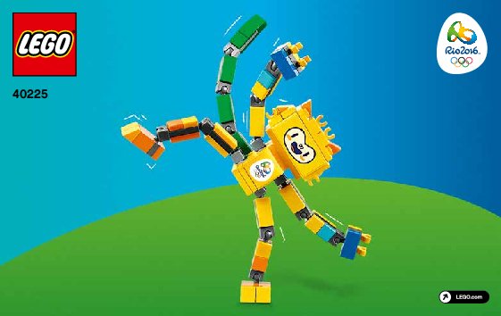 Istruzioni per la Costruzione - LEGO - 40225 - Rio 2016 Mascots: Page 1