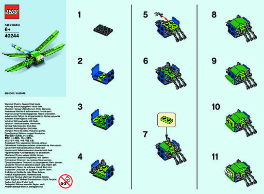 Istruzioni per la Costruzione - LEGO - 40244 - MMB Jun 2017 Dragonfly: Page 1