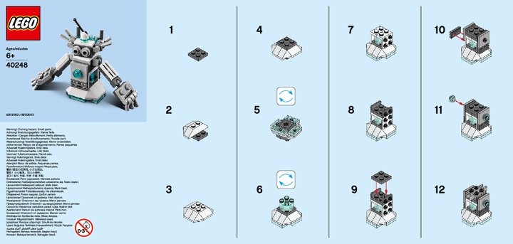 Istruzioni per la Costruzione - LEGO - 40248 - MMB Oct 2017 Robot: Page 1