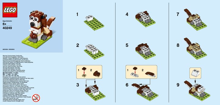 Istruzioni per la Costruzione - LEGO - 40249 - MMB Nov 2017 Dog: Page 1