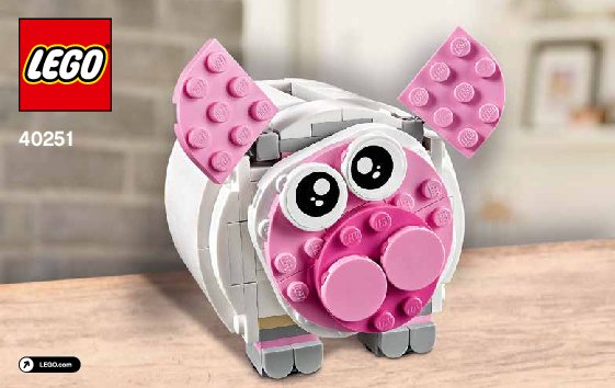 Istruzioni per la Costruzione - LEGO - 40251 - Mini Piggy Bank: Page 1