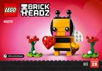 Istruzioni per la Costruzione - LEGO - 40270 - Valentine's Bee: Page 1