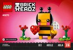 Istruzioni per la Costruzione - LEGO - 40270 - Valentine's Bee: Page 1