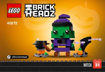 Istruzioni per la Costruzione - LEGO - 40272 - Halloween Witch: Page 1