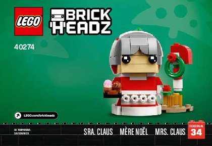 Istruzioni per la Costruzione - LEGO - 40274 - Mr. & Mrs. Claus: Page 1