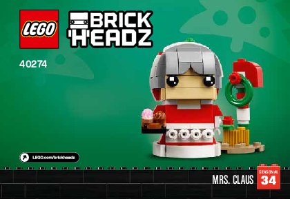 Istruzioni per la Costruzione - LEGO - 40274 - Mr. & Mrs. Claus: Page 1