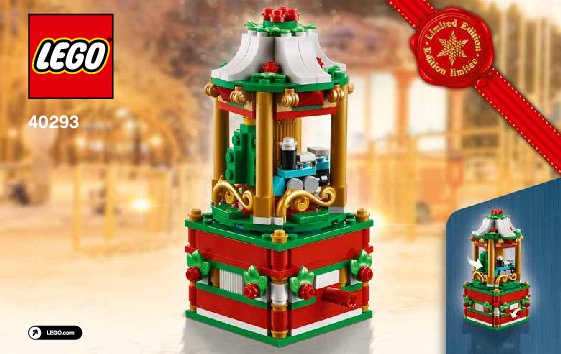 Istruzioni per la Costruzione - LEGO - 40293 - Christmas Carousel: Page 1