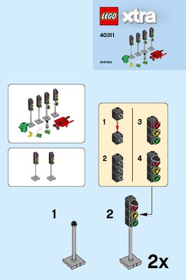 Istruzioni per la Costruzione - LEGO - 40311 - Traffic Lights: Page 1