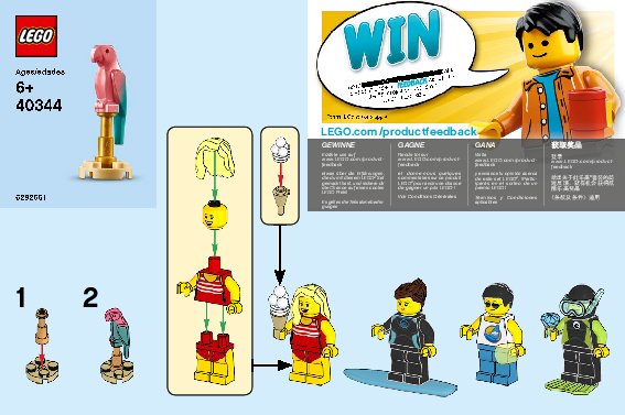 Istruzioni per la Costruzione - LEGO - 40344 - MF Set – Summer Celebration: Page 1